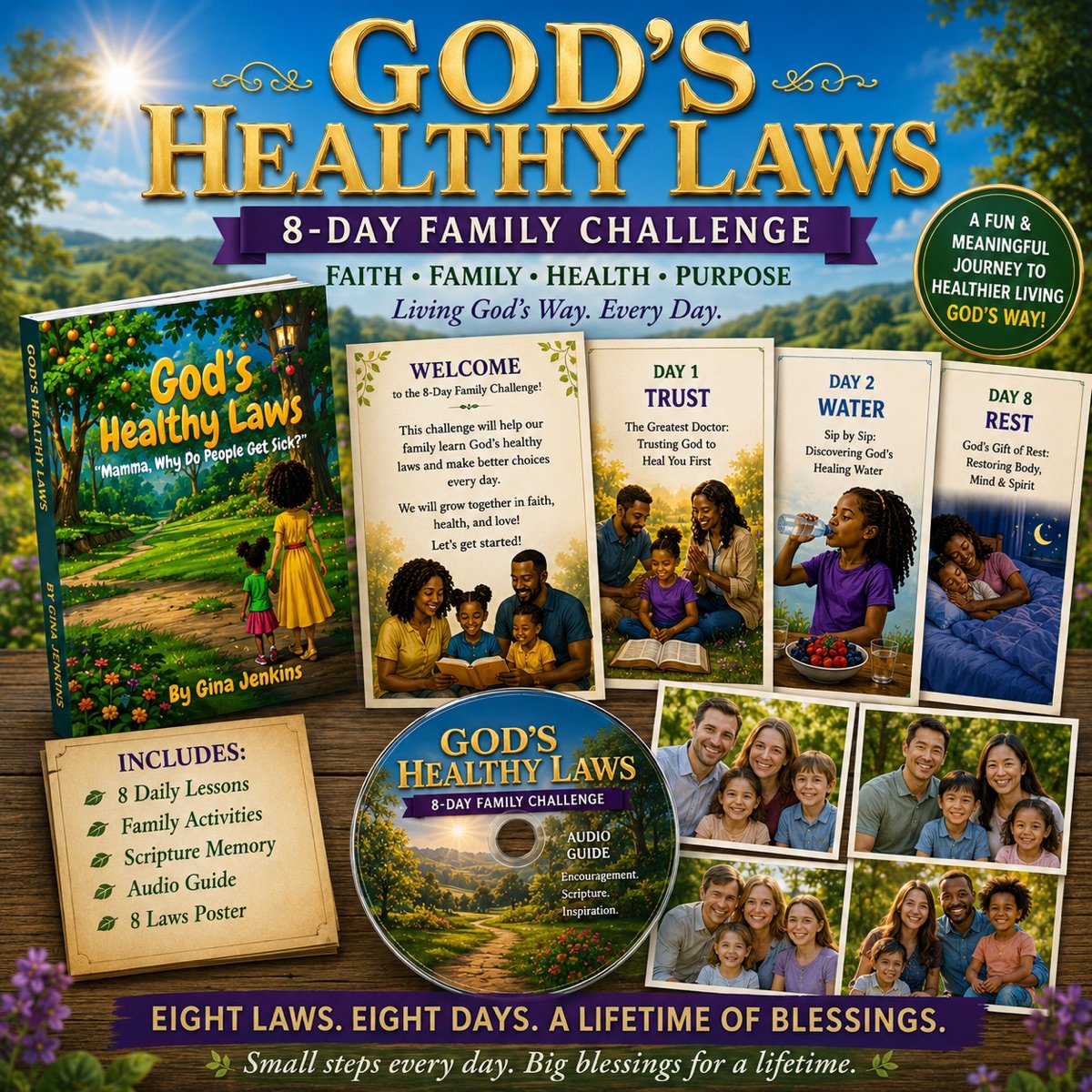 God's Healthy Laws™ 8-Day Family Reset Challenge